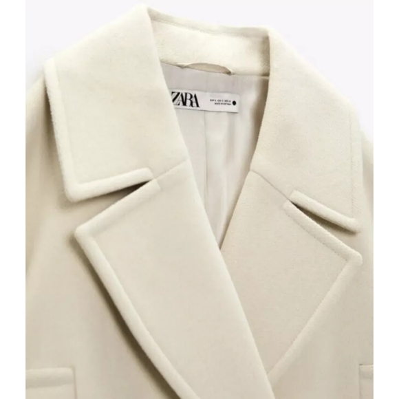 Zara oversized cream coat - Picture 13 of 17